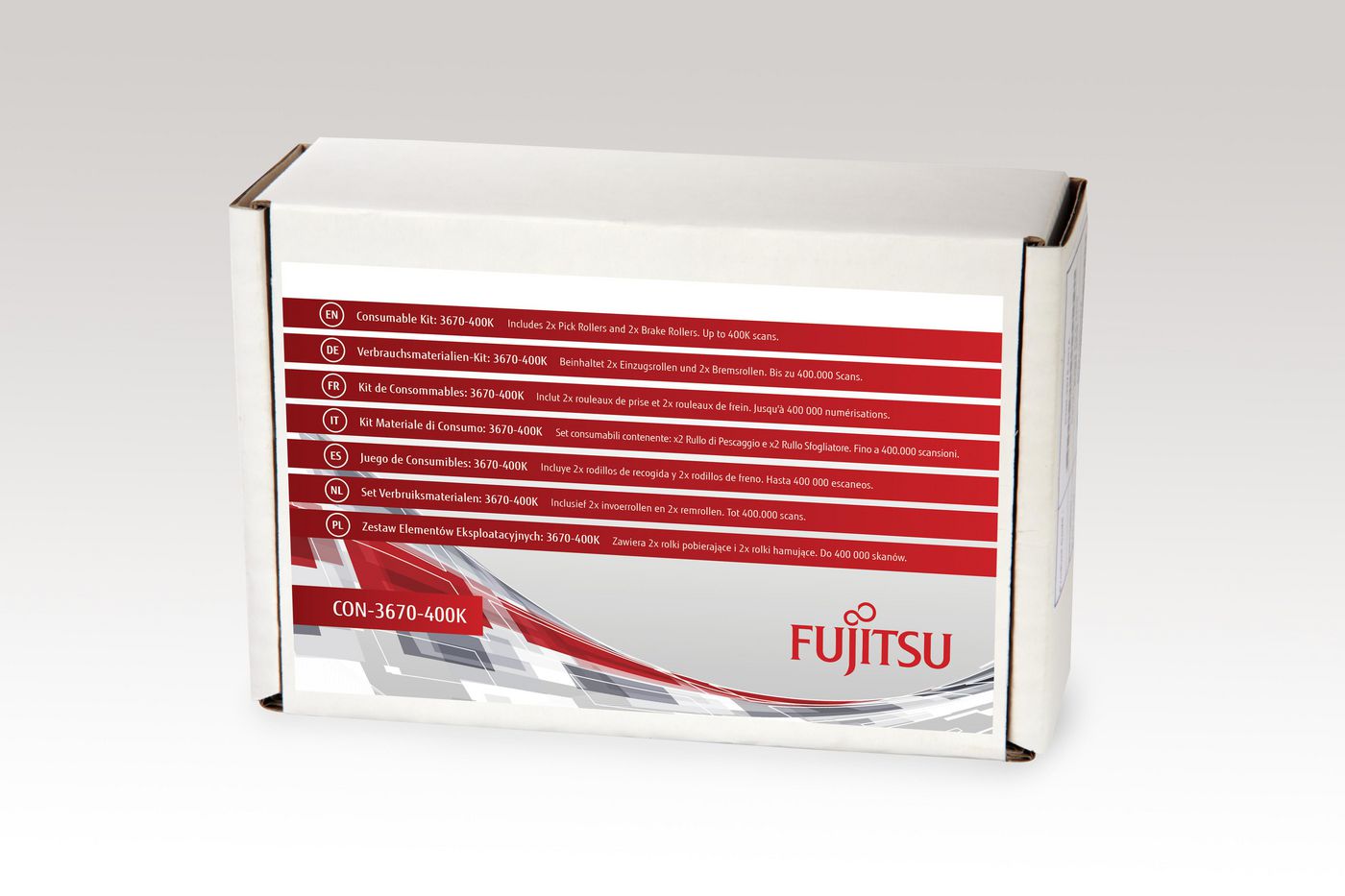 Fujitsu CON-3670-400K Scanner Consumable Kit 