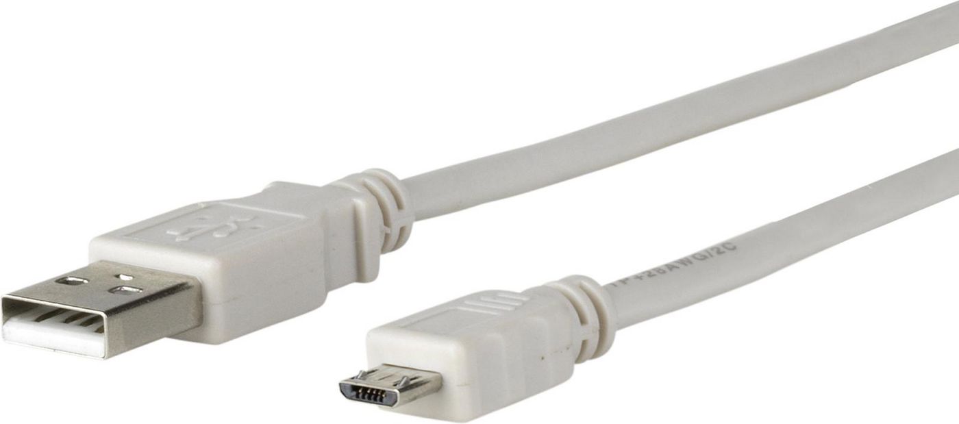 MICROCONNECT 3m USB A - MicroUSB B - USB A - Micro-USB B - Männlich/männlich - Grau (USBABMICRO3G)
