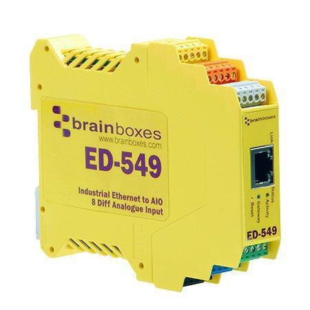 Brainboxes ED-549 Ethernet to Analogue 8 