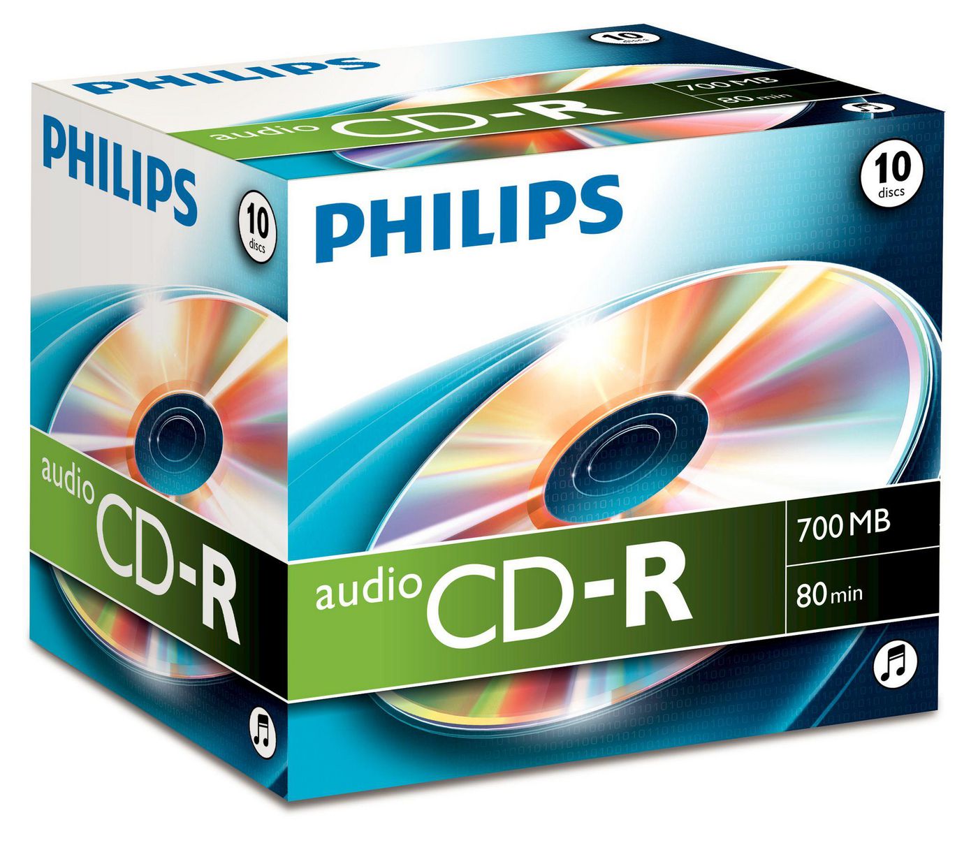 PHILIPS 10xCDR DA Q 700MB 80Min Jewel Case