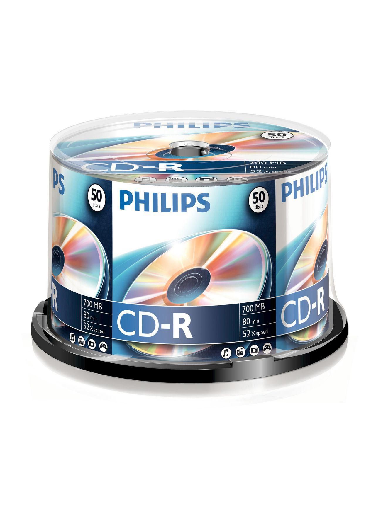 Philips CR7D5NB50 CD-R 80 50pcs. Cakebox 