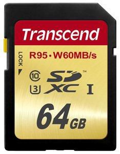 Transcend TS64GSDU3 SDXC UHS-I U3 64GB 