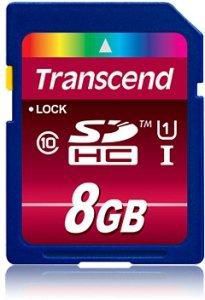 Transcend TS8GSDU1 SDHC UHS-I 8GB Class 10 300X 