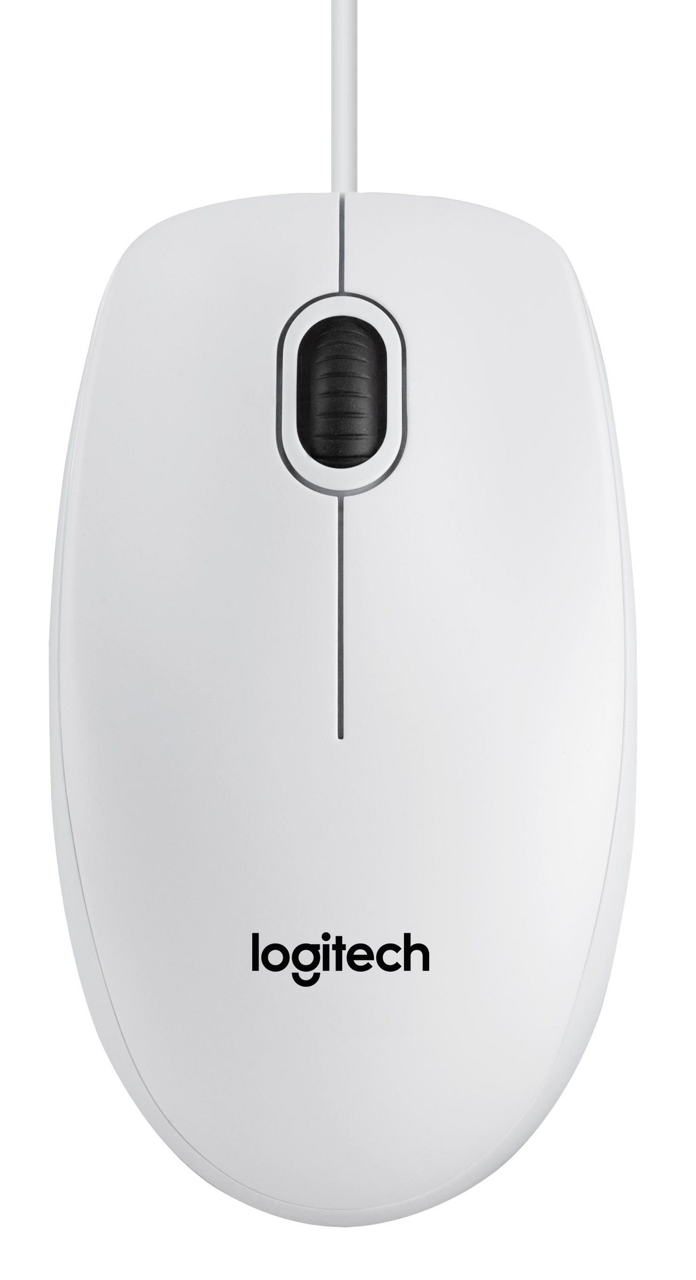 Logitech 910-003360 B100, Corded mouse,White 