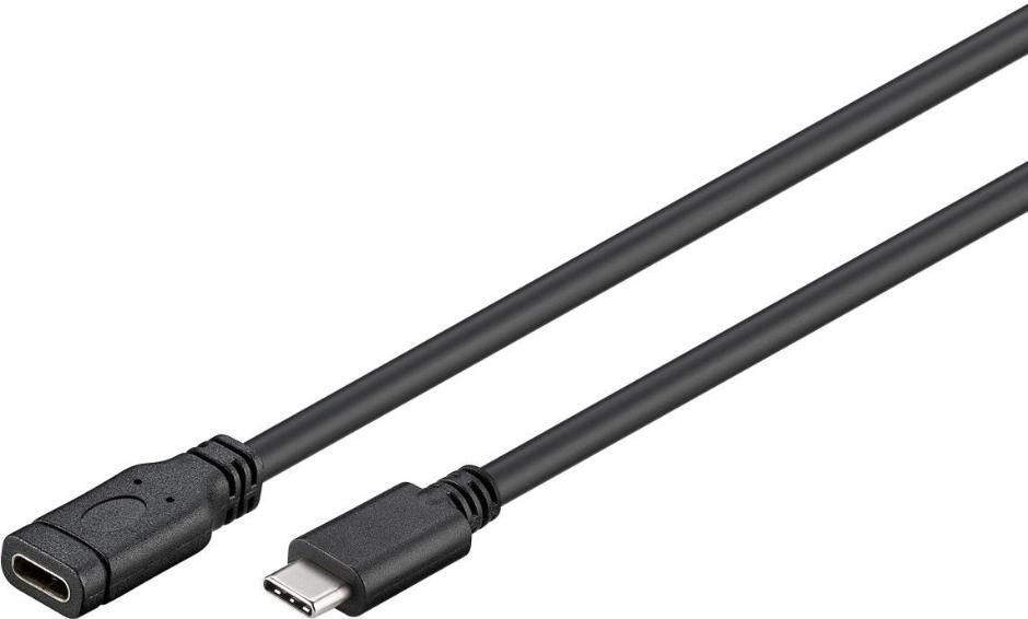 USB Extension Cable - USB 3.1 Type C M/ F 5gbit/s - 1m - Black