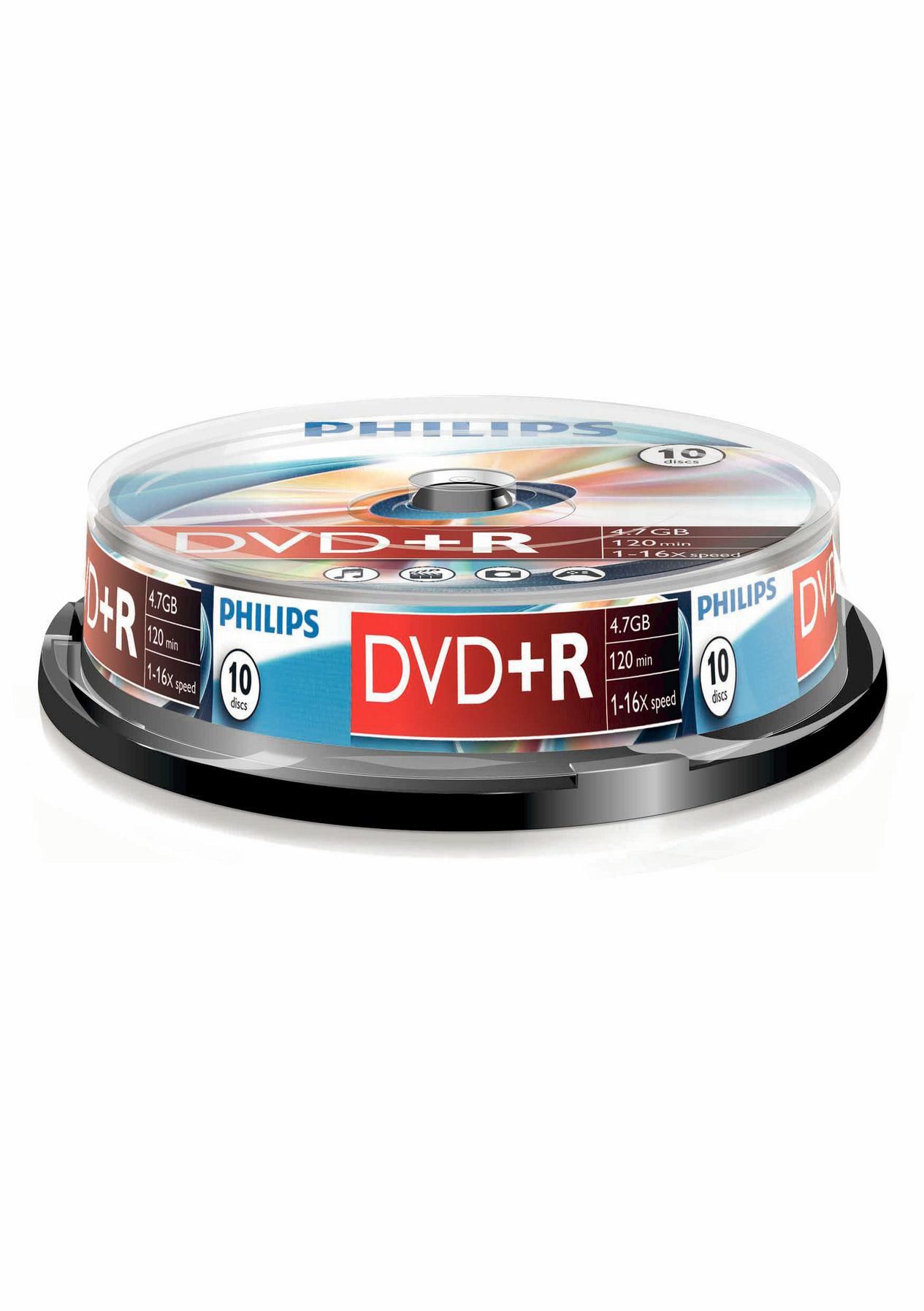 PHILIPS DVD+R 4.7GB 10er Spindel
