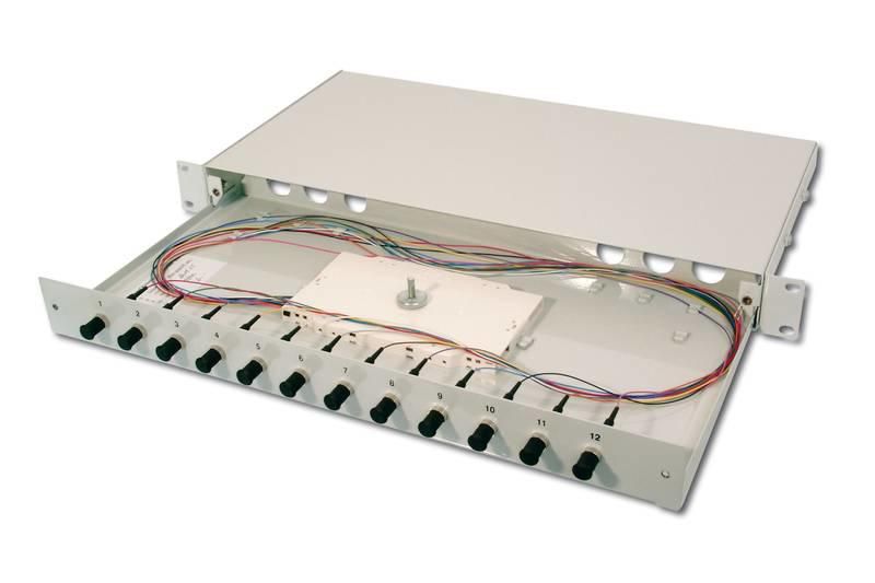 FO splice box, 1U, equipped,