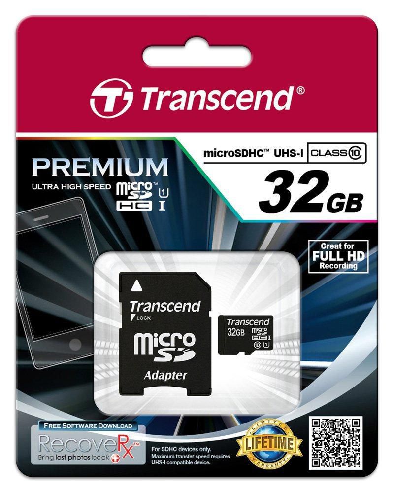 Transcend TS32GUSDU1 SDHC Micro UHS-1 32GB Class 10 