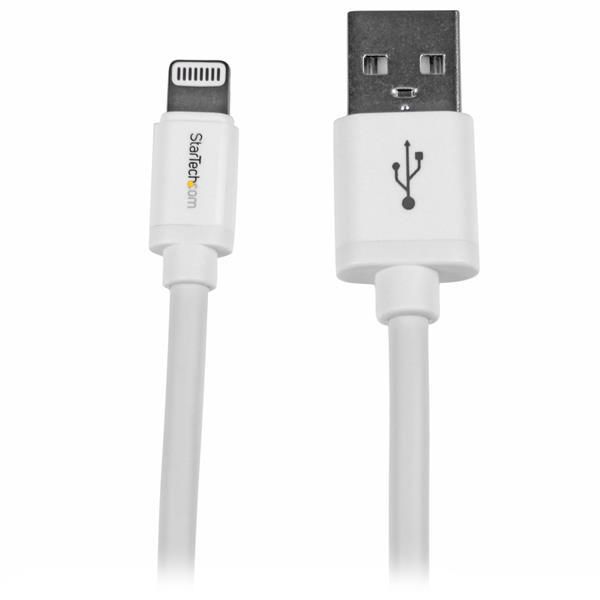STARTECH.COM 2m Apple 8 Pin Lightning Connector auf USB Kabel - Weiss - USB Kabel für iPhone / iPod