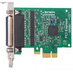 Brainboxes PX-260 LP PCIe 4xRS232 1MBaud 