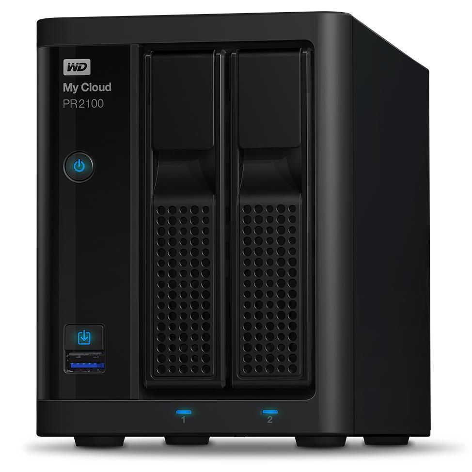 Network Attached Storage - My Cloud PR2100 - 20TB (2x 10TB) - USB-C 3.0 / Gigabit Ethernet - 3.5in - 2 Bay