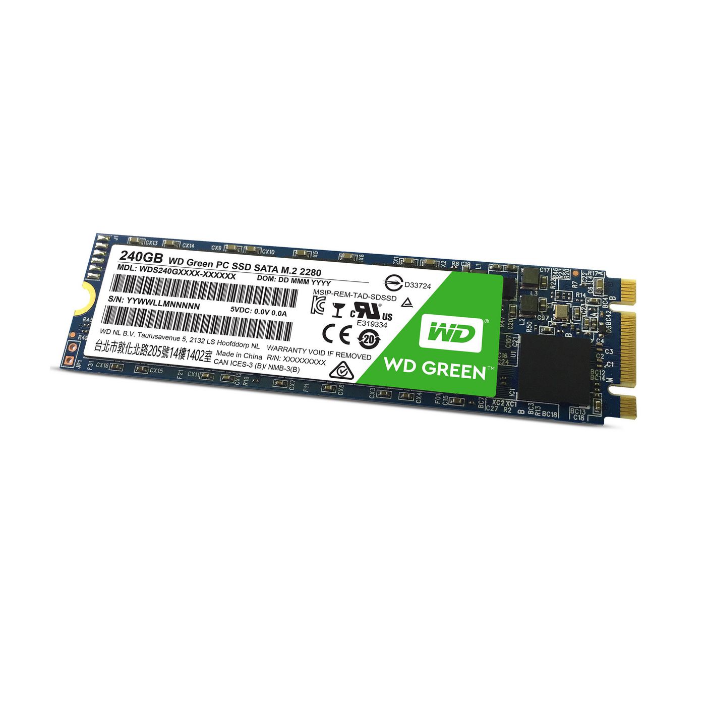 Western-Digital WDS240G1G0B Green SSD M.2 SATA 240GB 
