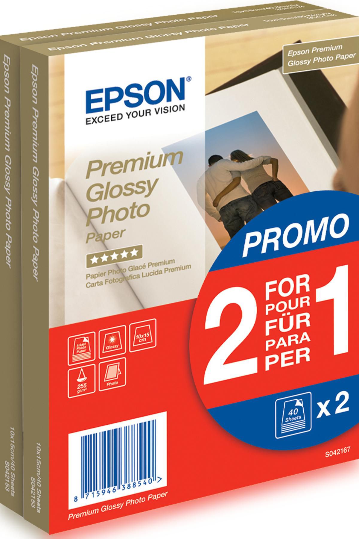 EPSON Fotopapier premium glossy 100x150mm 255g/qm 80Blatt