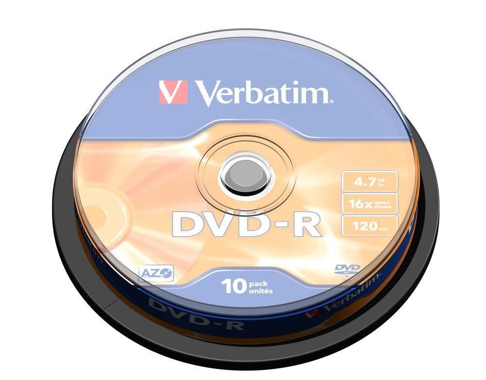Verbatim 43523 DVD-R, General, 16X, 4.7GB 