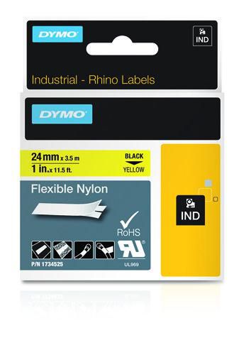 DYMO 1734525 RHINO Flexible Nylon 24mmx3,5m 