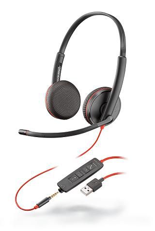 PLANTRONICS Headset Blackwire C3225 binaural USB & 3,5 mm