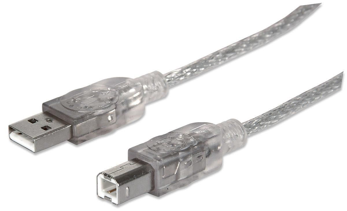 Manhattan 340458 Hi-Speed USB 2.0 Cable, 3m 