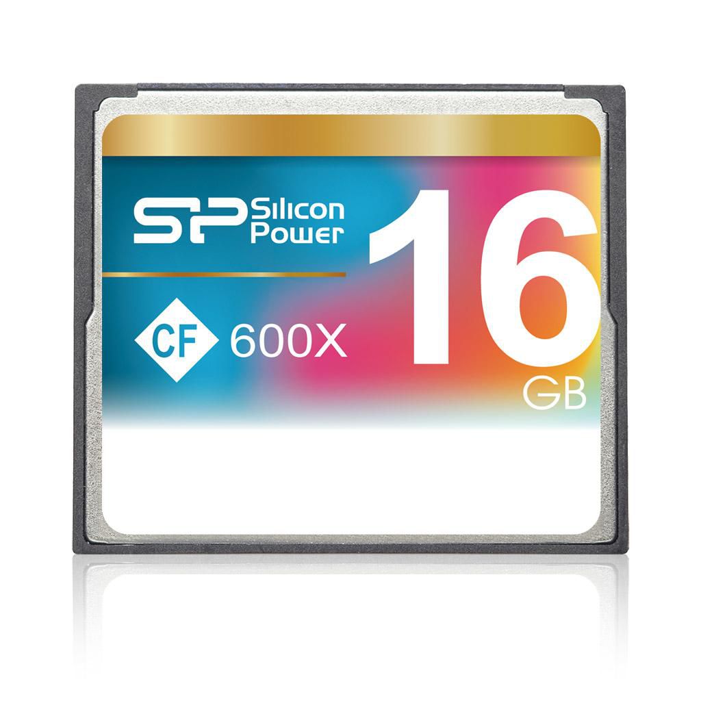 Silicon-Power SP016GBCFC600V10 Compact Flash Card 16GB Hi-spe 