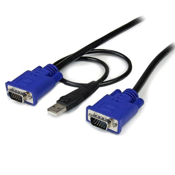 STARTECH.COM KVM Kabel USB VGA für KVm Switch 4,5m - Kabelsatz für KVM Umschalter 1x USB Stecker 2x