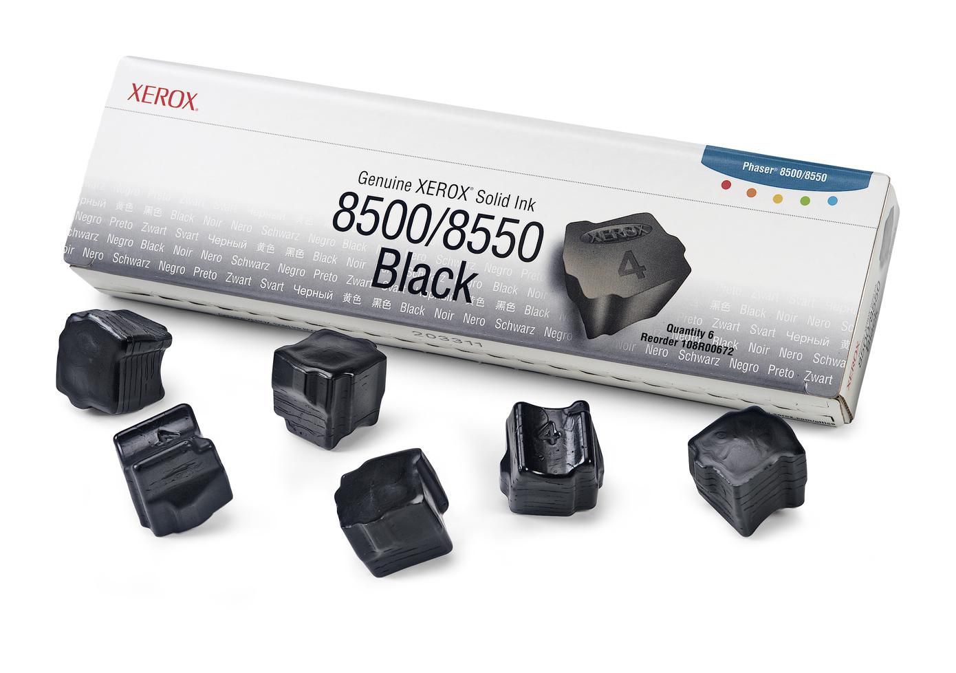 XEROX Phaser 8500/8550 6 Schwarz feste Tinten