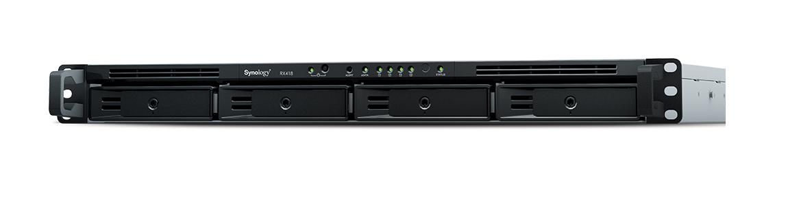 Synology RX418 Drive Enclosure - 1U Rack-mountable - 4 x HDD