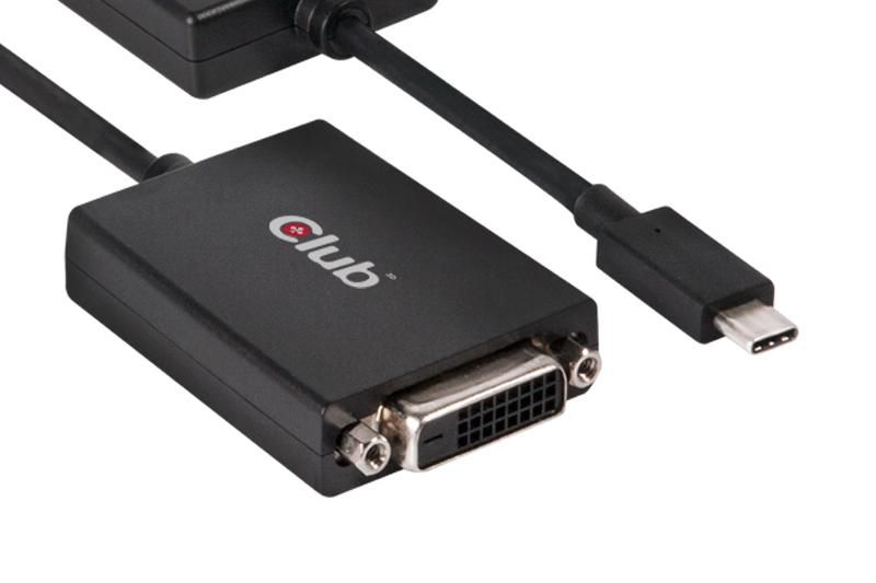 Club3D CAC-1508 adaptor USB 3.1 Typ C   DVI-D 
