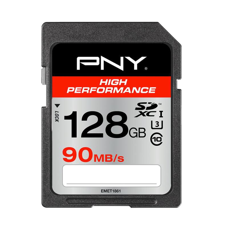 PNY SD128HIGPER90-EF SDXC HIGH PERFORMANCE 128B 