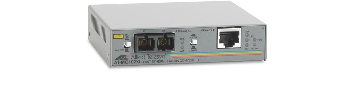 Allied-Telesis AT-MC102XL-20 100BTX TO 100BFXSC MM 2KM 