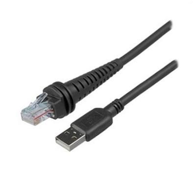 USB Cable Black 13.1ft Straight (12v Locking, No Power)