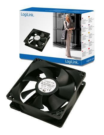 LogiLink FAN101 fan  80*80*25mm 32,6 dB black 
