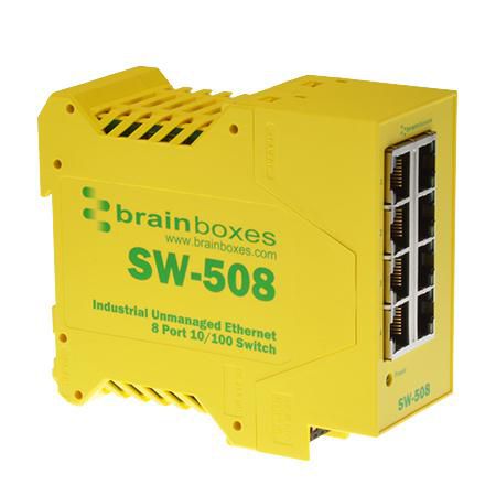 Brainboxes SW-508 Ethernet Switch 8 ports 