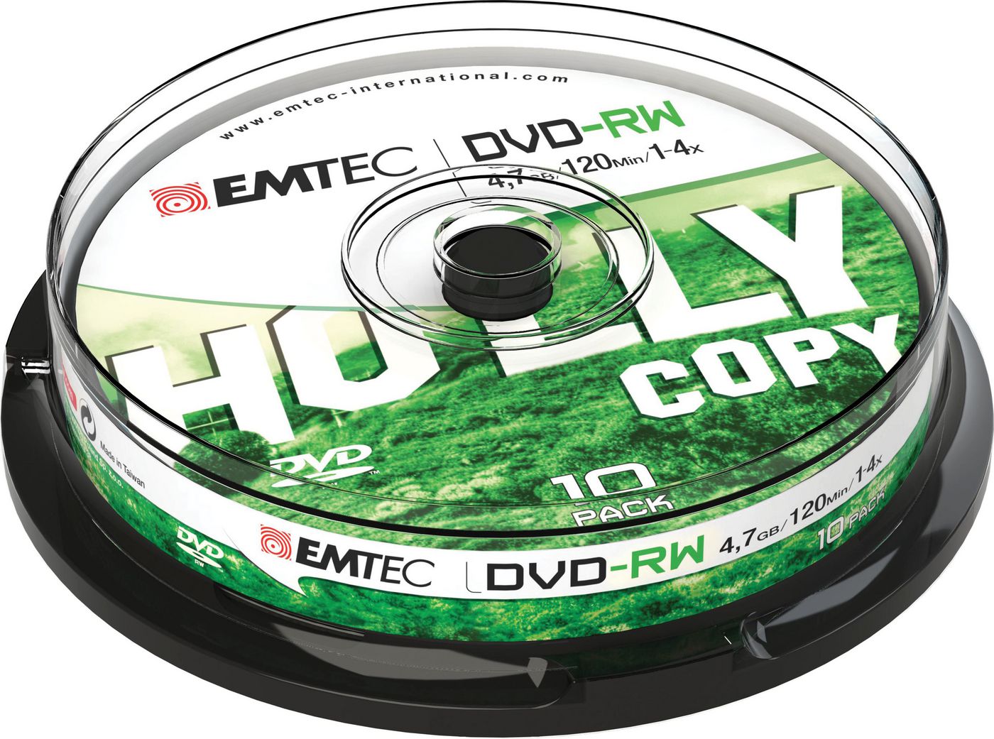 Emtec ECOVRW47104CB DVD vergine 4,7 GB DVD-RW 10 pz (DVD-RW 4,7GB 10pcs 4x Cake)