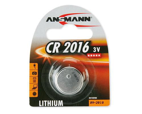 ANSMANN 5020082 Lithium CR 2016, 3 V Battery 