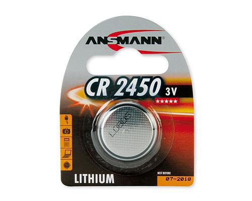 ANSMANN Knopfzelle 3 V Lithium CR 2450