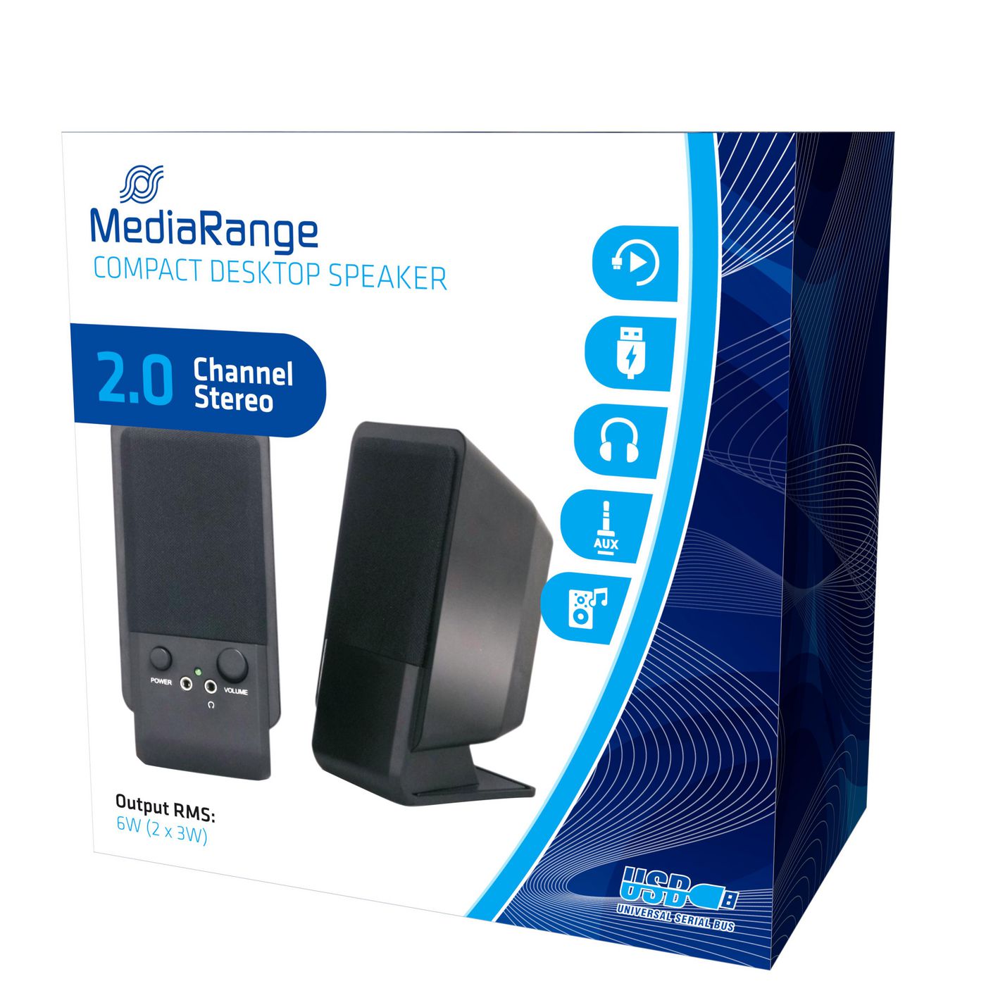 MediaRange MROS352 Aktivbox Compact Desktop 