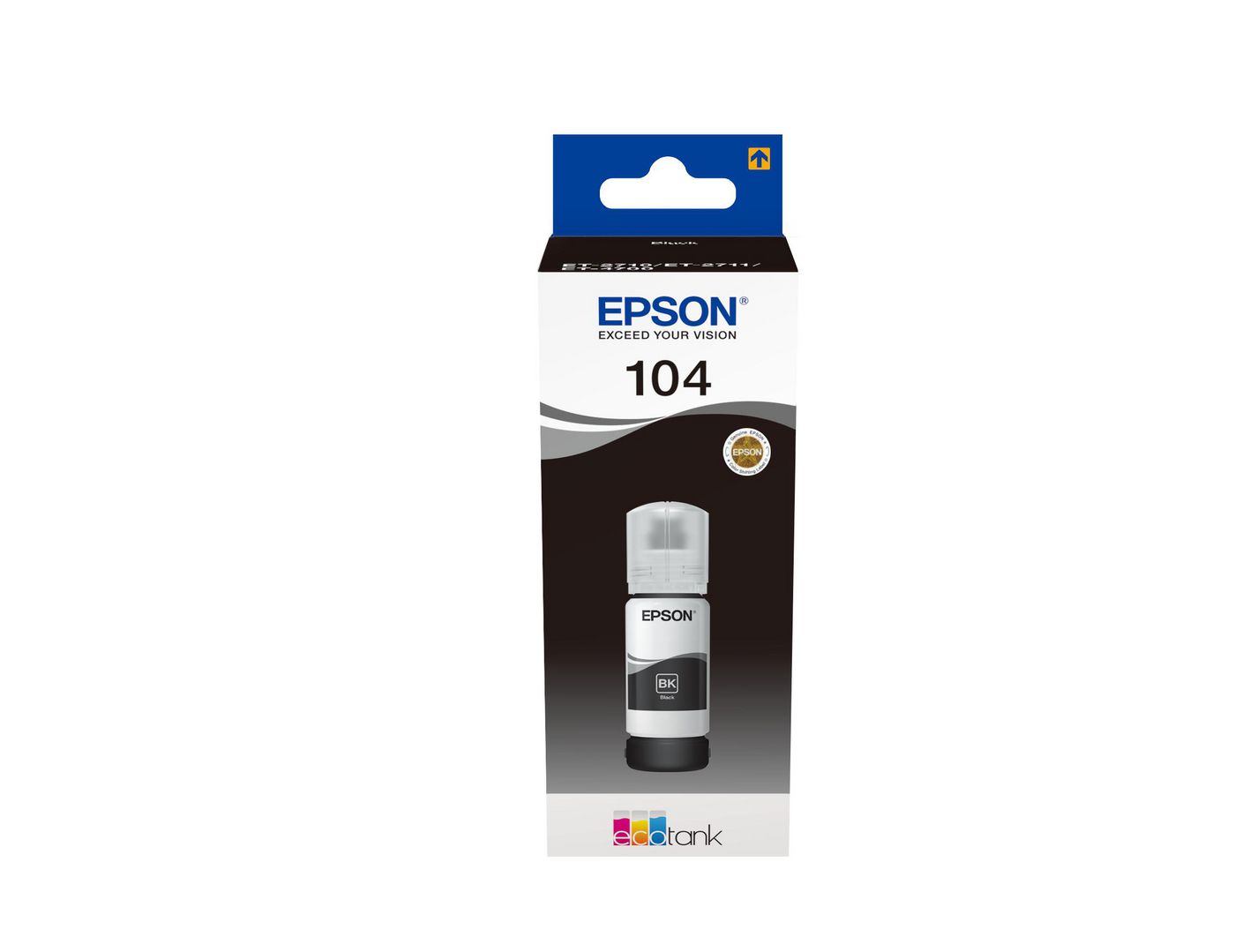 Epson Genuine 104 Ecotank Ink Bottle Refill Full Set for ET-2710 ET-2711  ET-4700