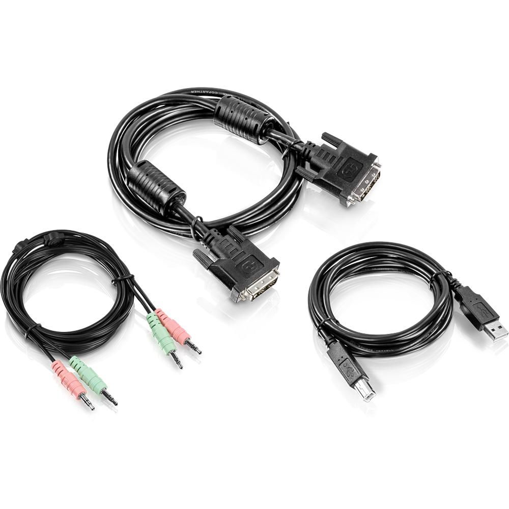 DVI-I, USB, and Audio KVM Cable Kit 1.8m