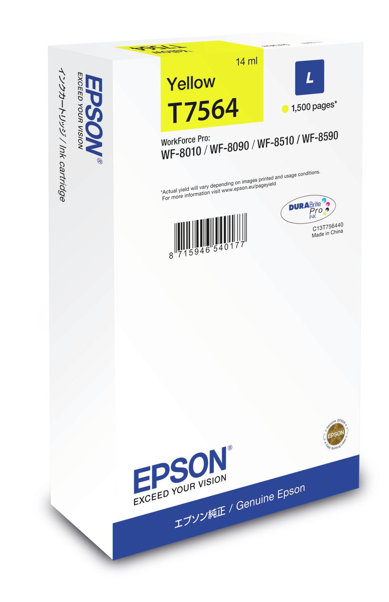 EPSON T7564 L Größe Gelb Tintenpatrone