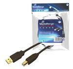 MediaRange MRCS103 USB Kabel A - B StSt  3.00m 