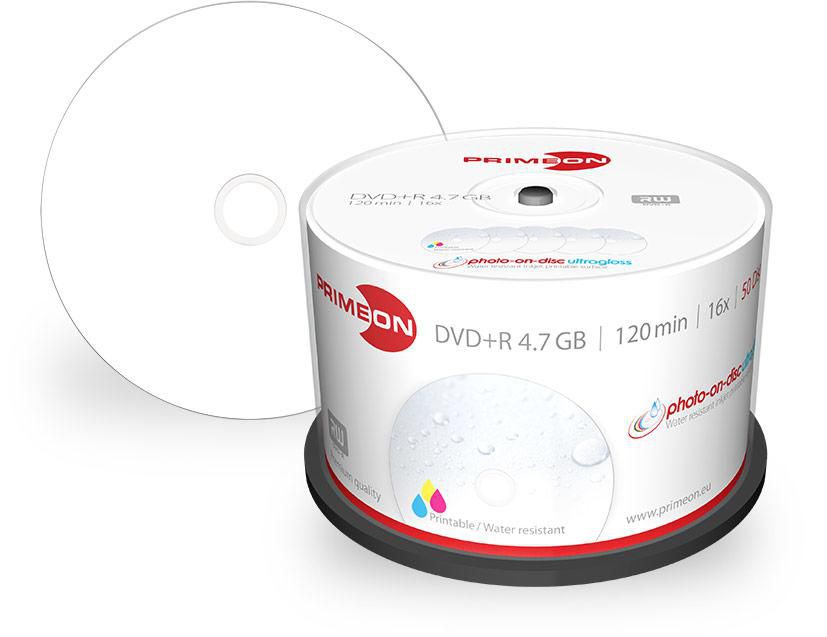 PRIMEON 2761207 DVD-R 4.7GB120Min16x Cakebox 