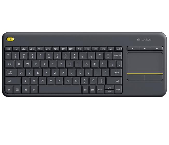 LOGITECH K400 Plus Tastatur RF Wireless QWERTY Schwarz (920-007119)