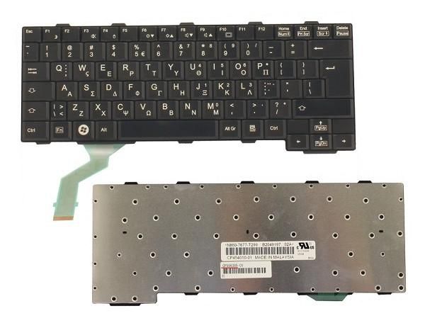 Fujitsu FUJ:CP586385-XX Keyboard Black GREECE 