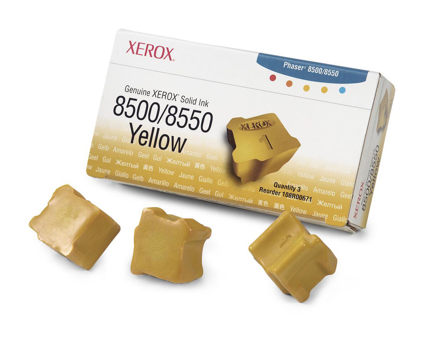 XEROX Phaser 8500/8550 3 Gelb feste Tinten