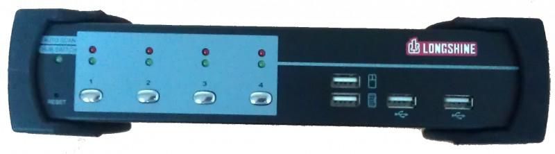 Longshine LCS-K704D 4-Port USBPS2 KVM Switch 