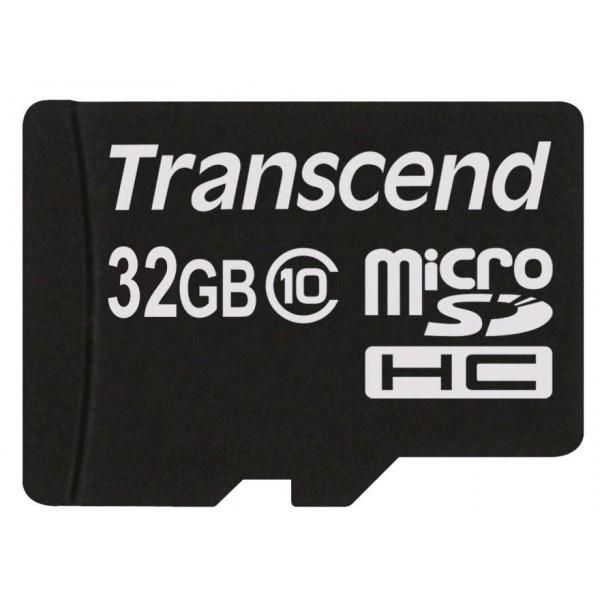 Transcend TS32GUSDHC10U1 MicroSDHC Card 32GB + Adap 
