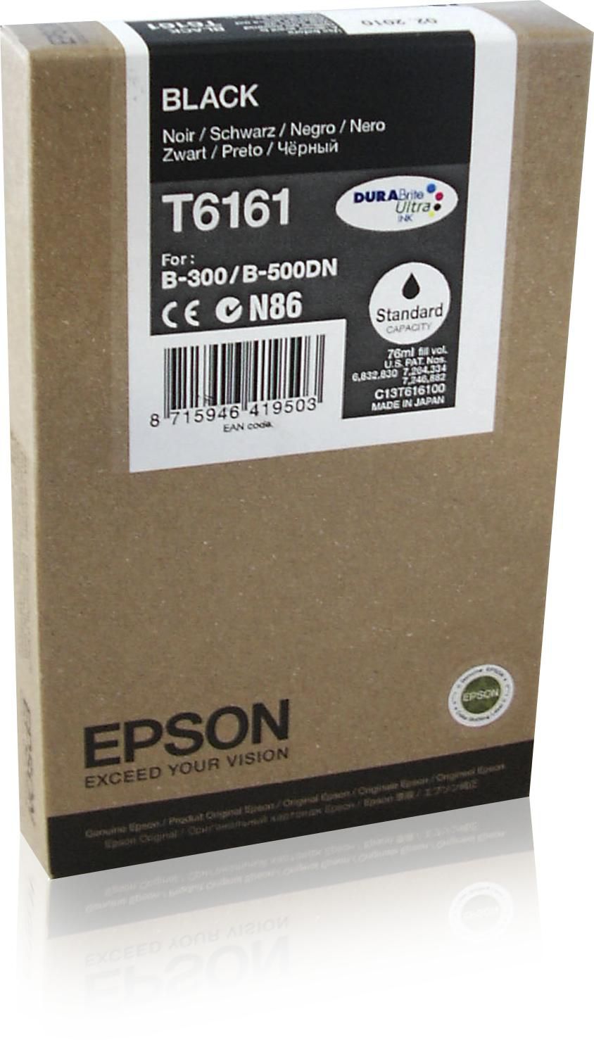 Epson C13T616100 Ink Black Cartridge T616 