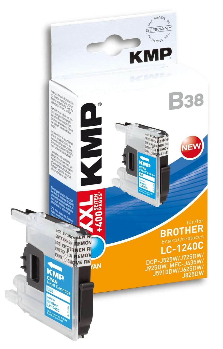 KMP-Printtechnik-AG 1524,0003 B38 ink cartridge cyan compati 