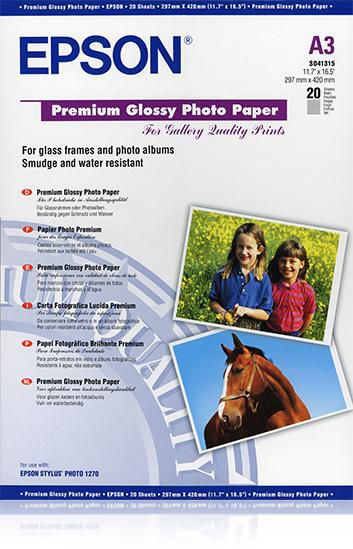 Papier A3         20Bl.         Stylus Photo 1270 Premium Glossy Photo