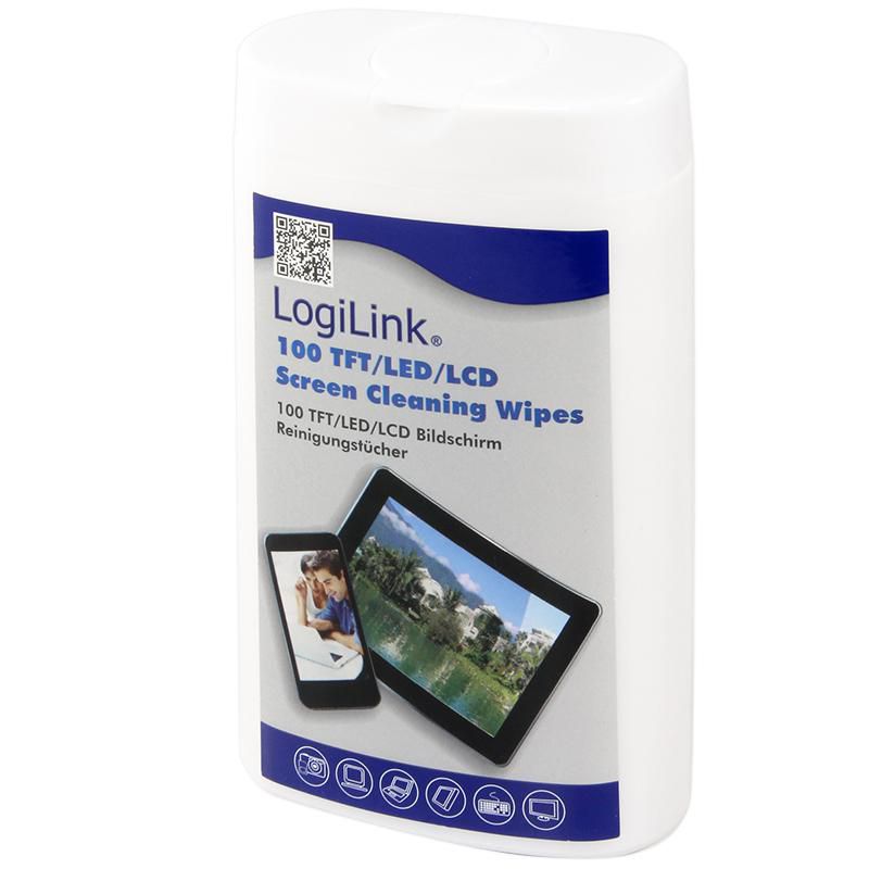 LogiLink Reinigungstücher TFT/LCD 100pcs/box, wipes: 85*120mm