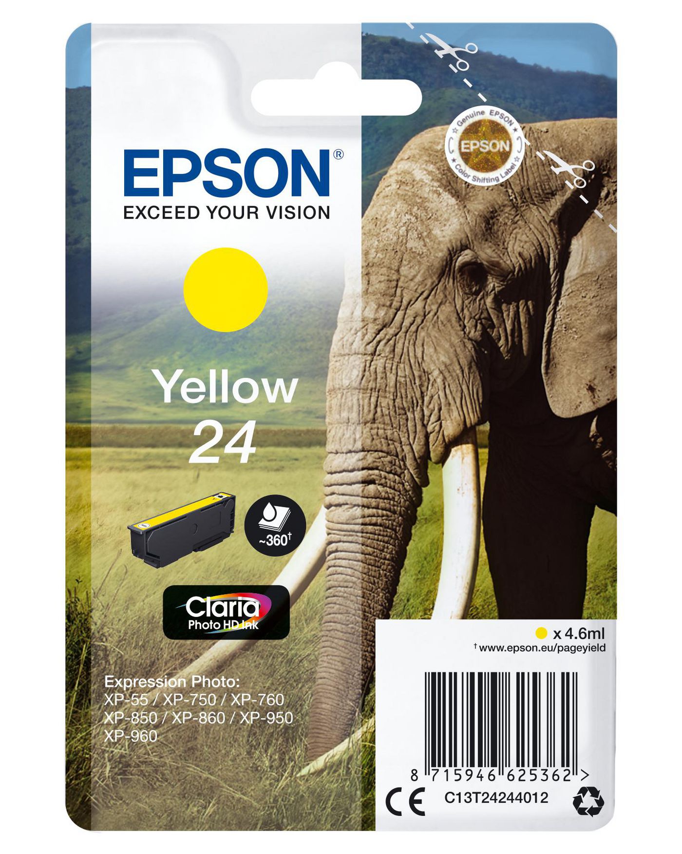EPSON 24 Gelb Tintenpatrone
